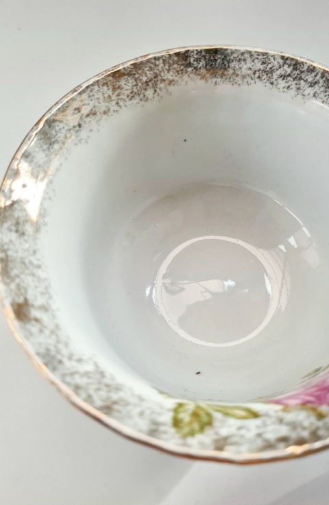 2 miseczki Chodzież Iwona elegancka róża, porcelana