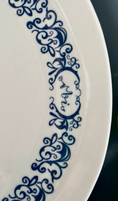 Duży półmisek Orbis Wałbrzych porcelana, klasyk PRL 38x 25 cm
