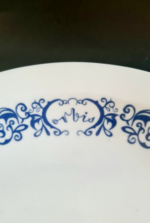 Duży półmisek Orbis Wałbrzych porcelana, klasyk PRL 38x 25 cm