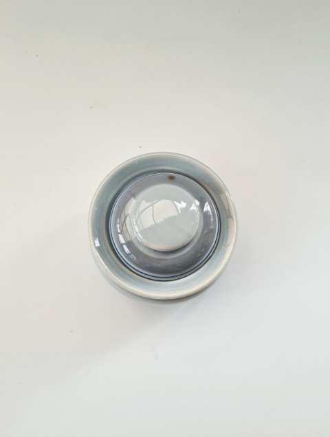 Elegancka szara cukiernica porcelit Pruszków PRL