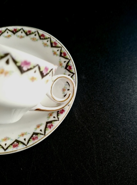 Filiżanka 80 ml Swaine & Co. Hüttensteinach Thuryngia, antyk, cienkościenna