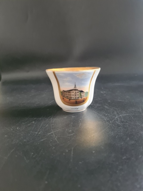 Filiżanka Carl Tielsch z wedutą ok. 1850 r. kolekcjonerska 150 ml