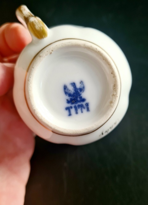 Filiżanka Carl Tielsch z wedutą ok. 1850 r. kolekcjonerska 150 ml