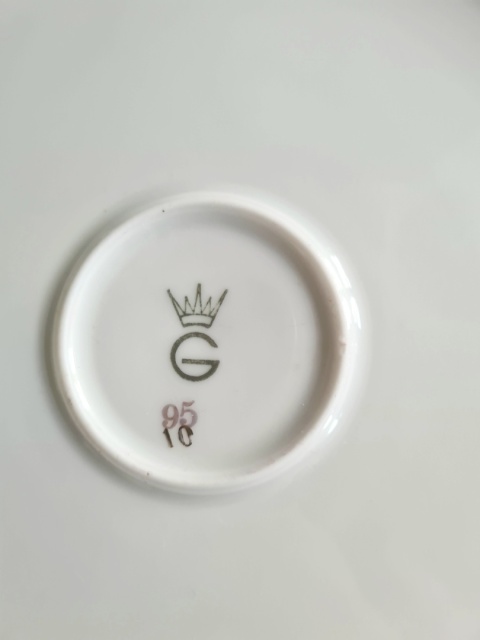 Giesche Sląsk patera w owoce art deco 1929-1939 porcelana śląska 26,5 cm