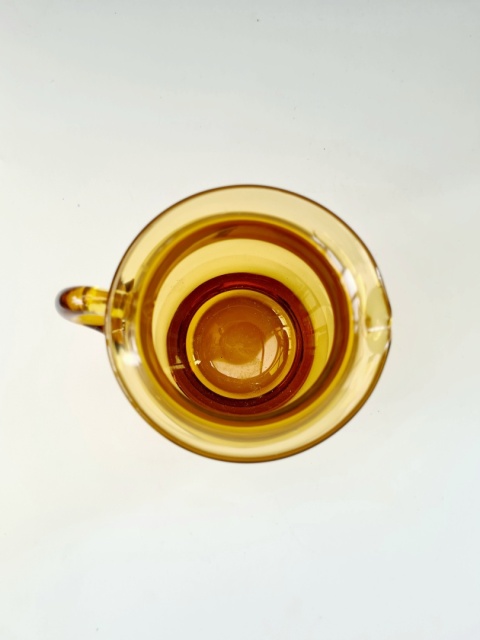 Miodowy dzbanek / mlecznik Spółdzielnia Optyków, Z. Horbowy, 12 cm