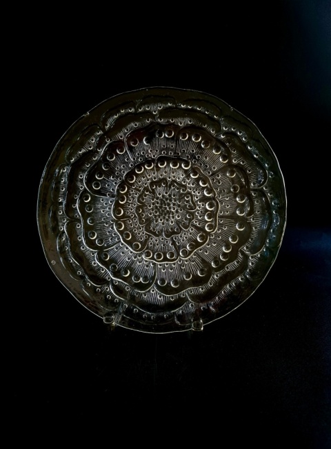Patera R. Serwicki Flora HSG Ząbkowice 25 cm. design PRL