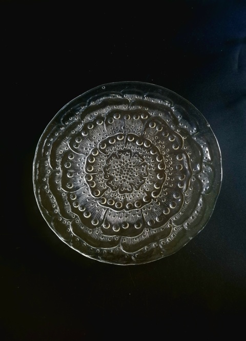 Patera R. Serwicki Flora HSG Ząbkowice 25 cm. design PRL