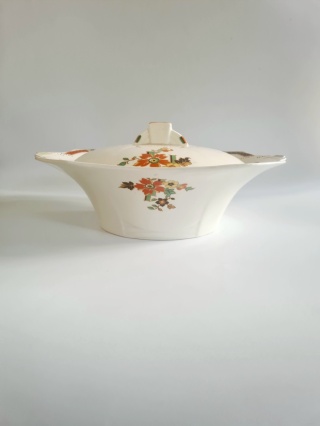 Stara angielska waza Art Deco 1937 Alfred Meakin Princess Shape Marigold