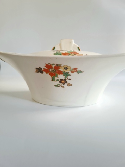 Stara angielska waza Art Deco 1937 Alfred Meakin Princess Shape Marigold