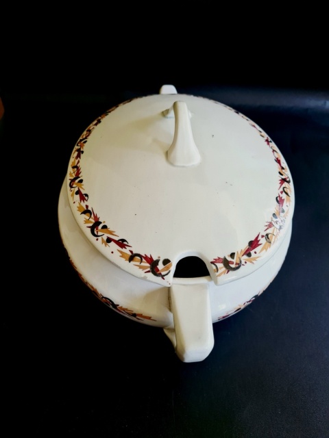 Waza kuchenna art-deco 36 cm, duża i elegancka forma; piękna ceramika