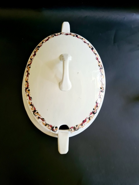 Waza kuchenna art-deco 36 cm, duża i elegancka forma; piękna ceramika