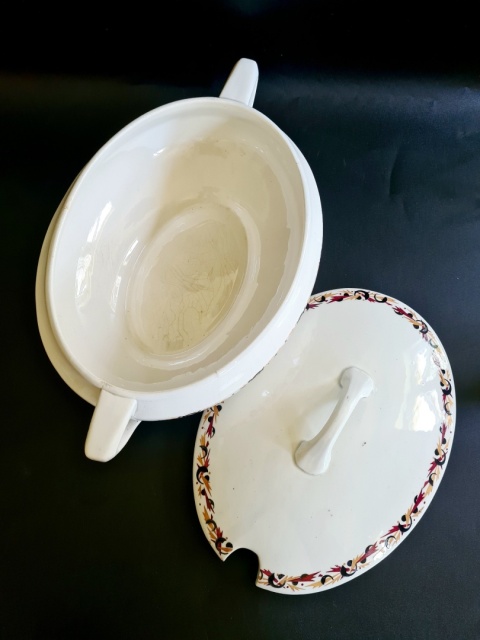 Waza kuchenna art-deco 36 cm, duża i elegancka forma; piękna ceramika