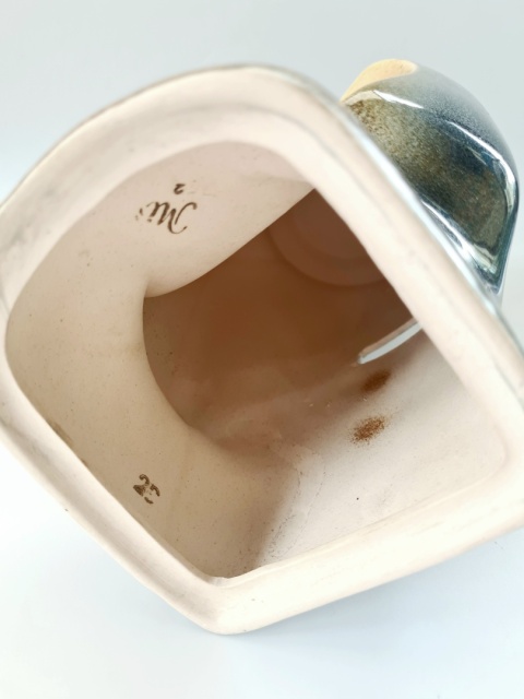 Zegar kominkowy Mirostowice piękna obudowa ceramika / porcelit PRL