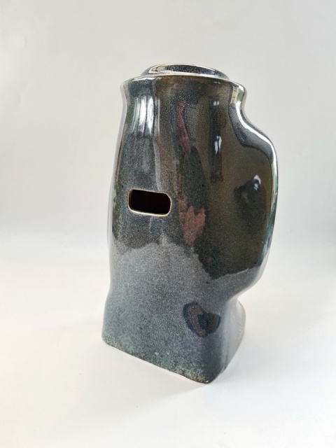 Zegar kominkowy Mirostowice piękna obudowa ceramika / porcelit PRL