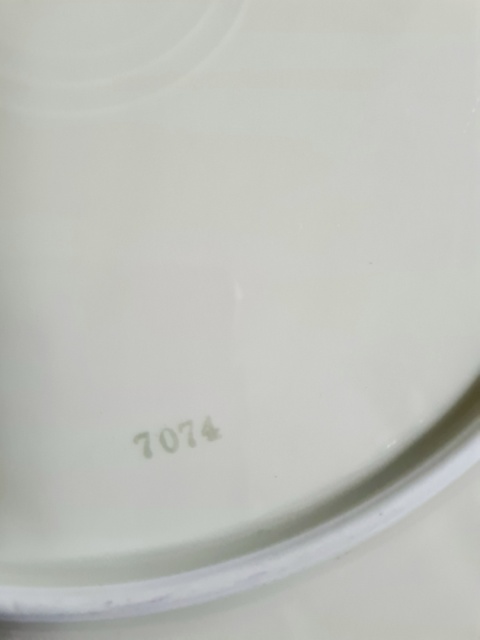 Przedwojenna patera Ćmielów porcelana kwiaty 28 cm art-deco