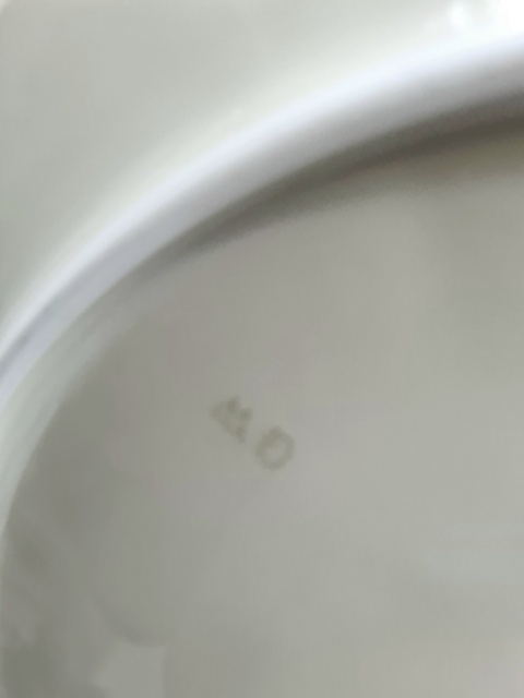 Przedwojenna patera Ćmielów porcelana kwiaty 28 cm art-deco