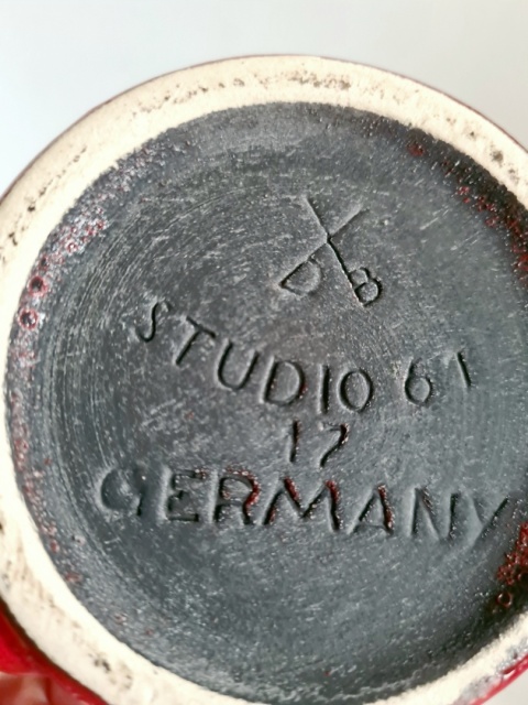Wazon Dumler & Breiden STUDIO 61 „CITY” Germany space age 21 cm
