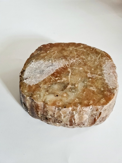 Włochy, popielnica z alabastru (?) Włochy l. 60/70, ręcznie rzeźbiona, masywna