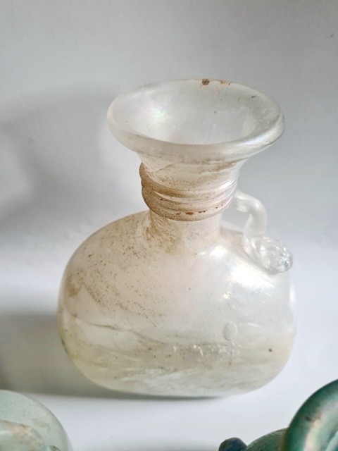 Włoskie szkło artystyczne – wazon Scavo, Murano, lata 70./80. 16 cm