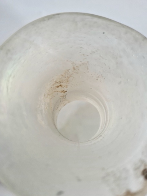 Włoskie szkło artystyczne – wazon Scavo, Murano, lata 70./80. 16 cm